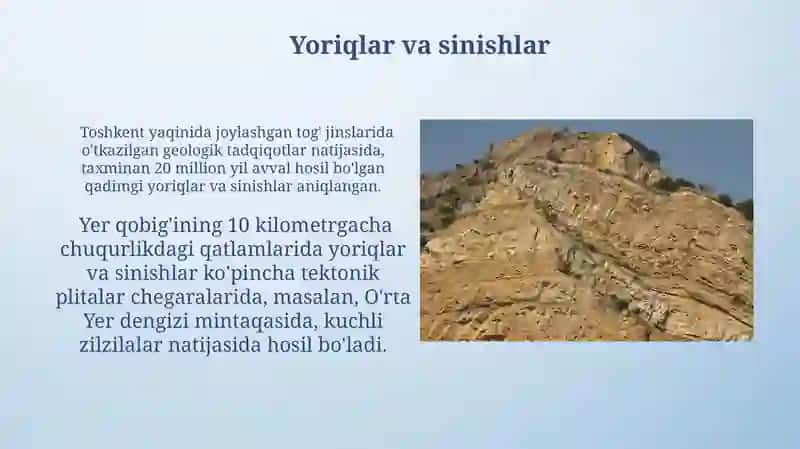 Geologik tektonik jarayonlar 3