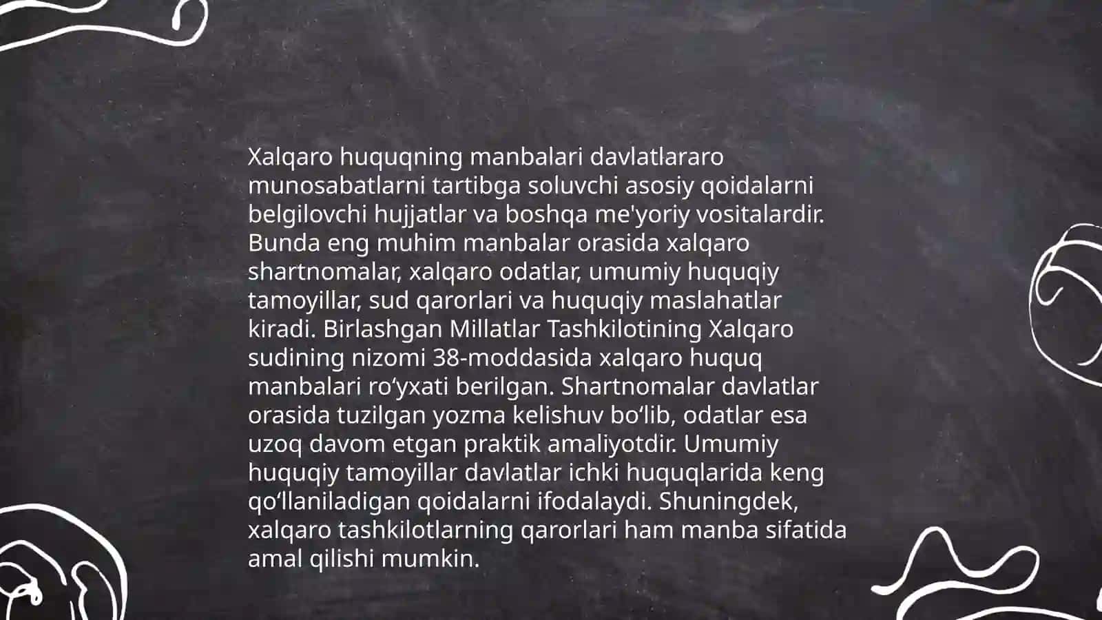 Xalqaro huquq manbalari 3