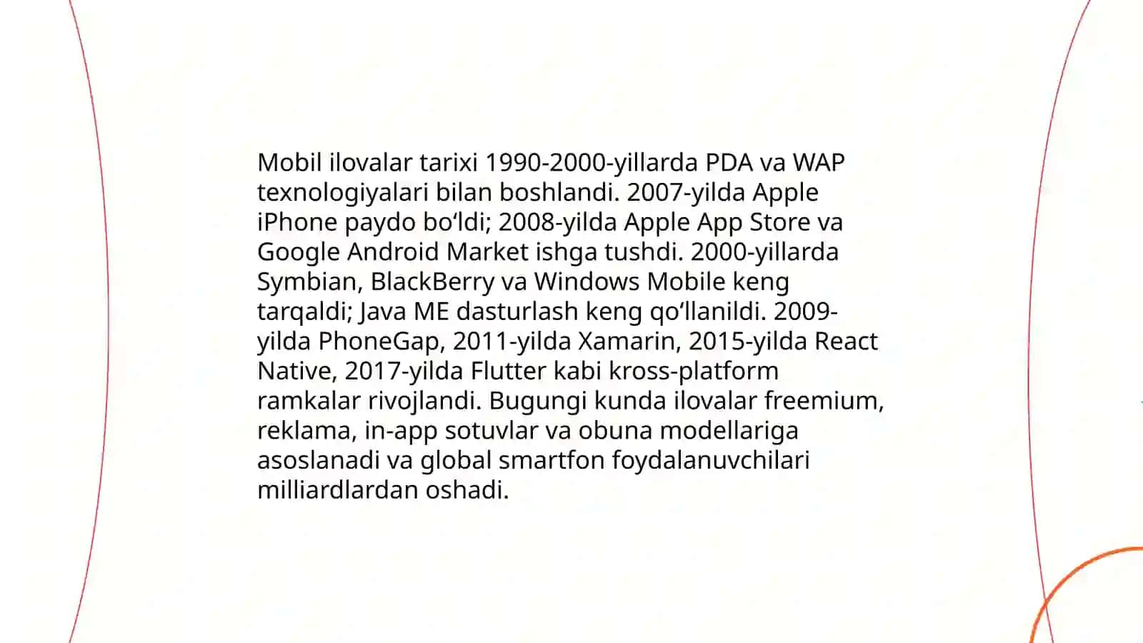 Mobil ilovalar tarixi va rivojlanishi 3