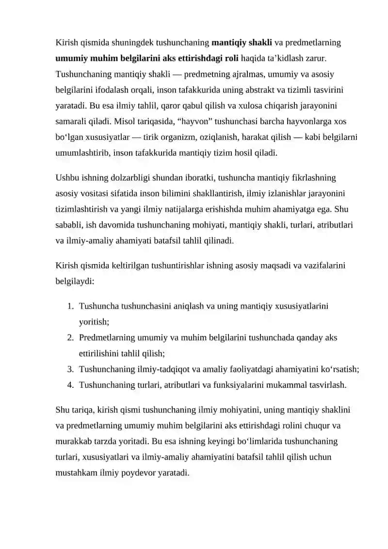 Tushuncha-Predmetlarning Umumiy Muhim Belgilari 3