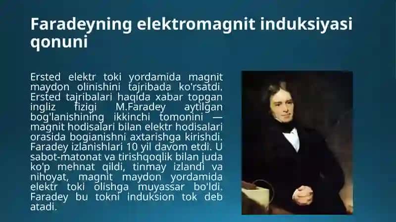 Faradeyning elektromagnit induksiyasi qonuni 3
