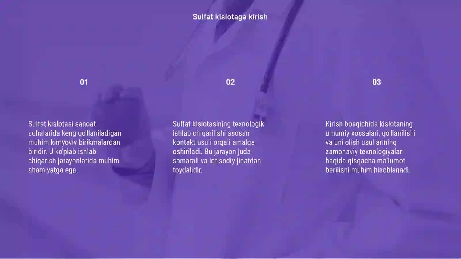 Sulfat kislotaning olish texnologiyalari 3
