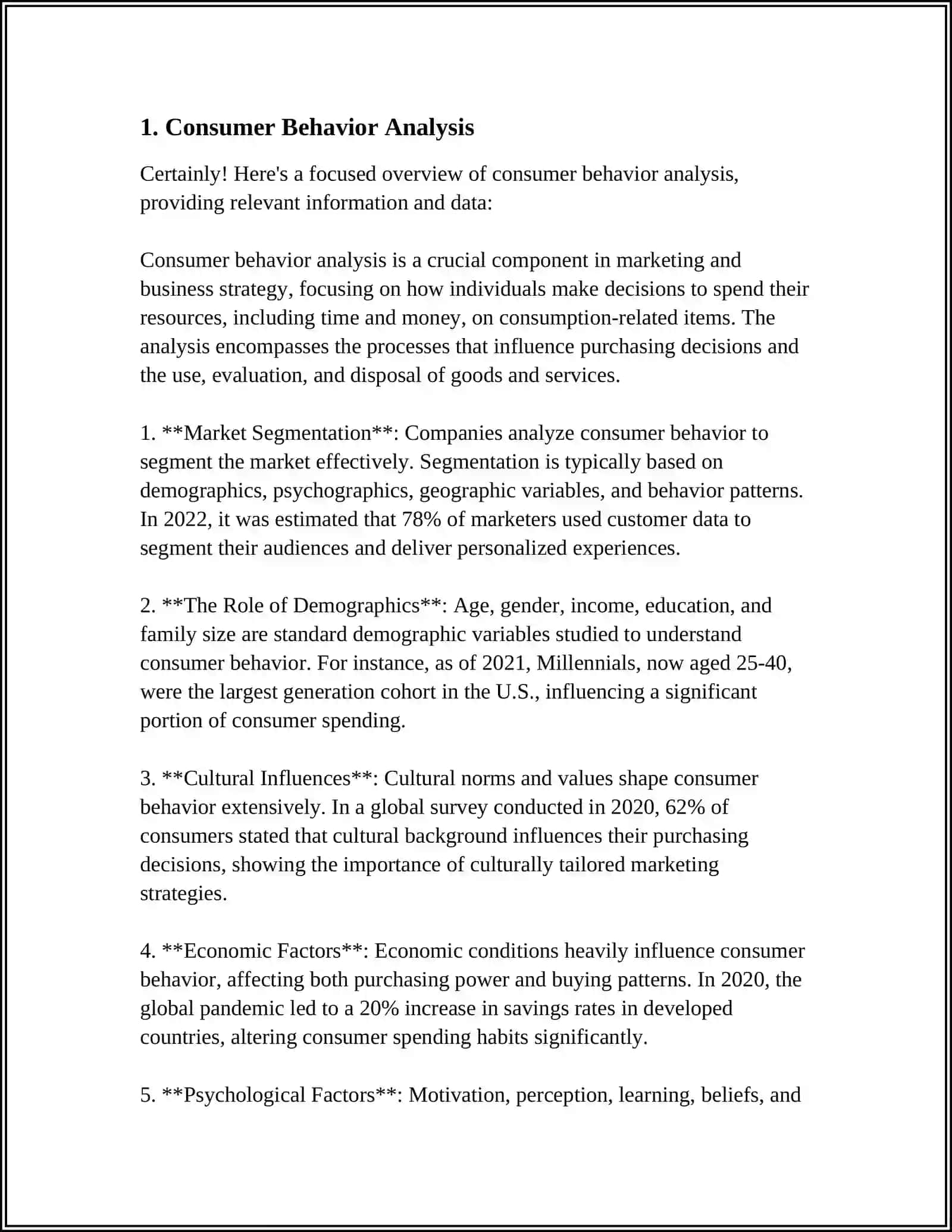 Consumer Behavior Analysis 3