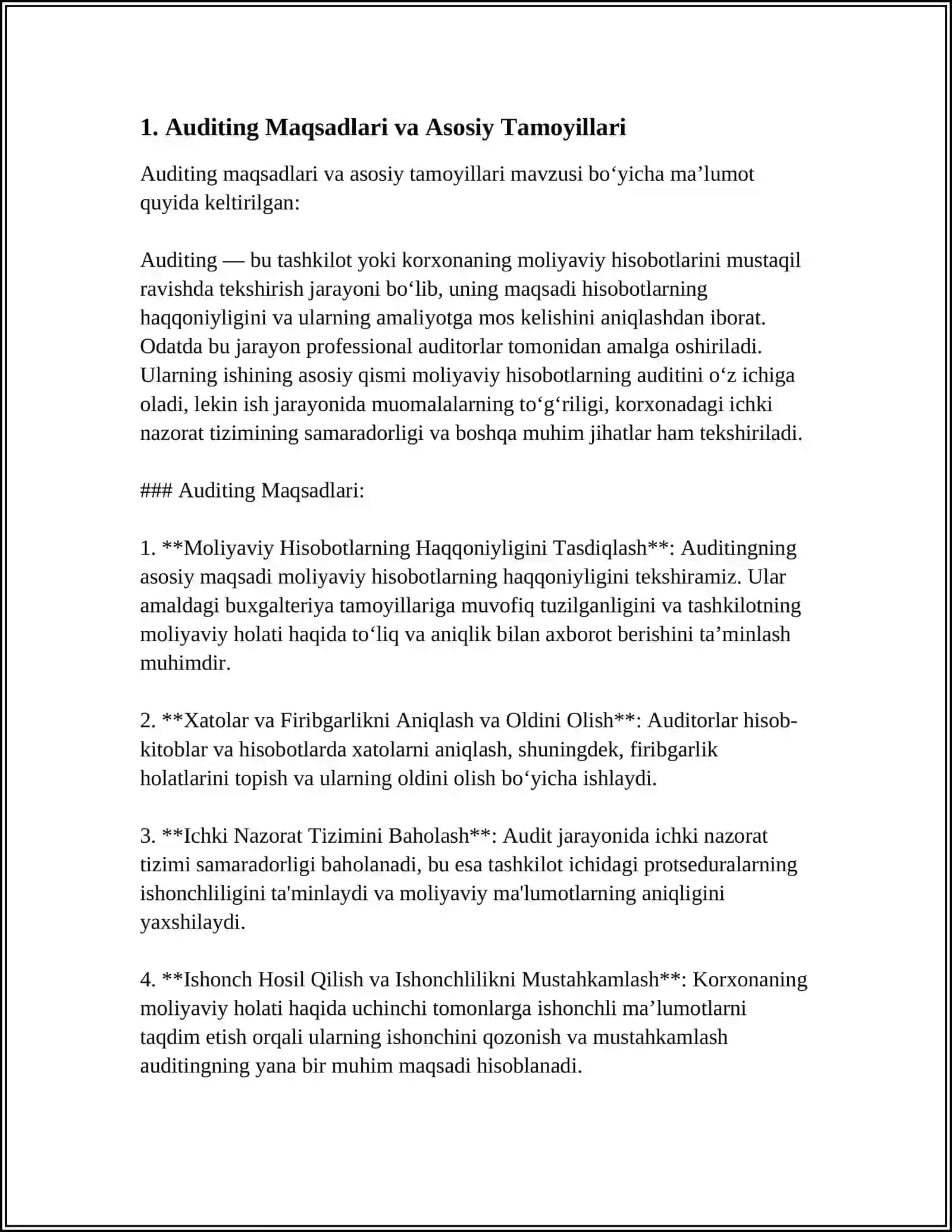 BANKLARDA AUDITORLIK XULOSALARINI BERISH TARTIBI 3
