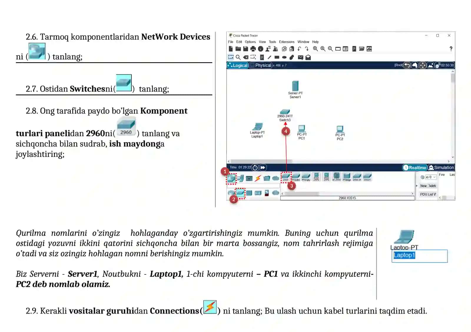 DHCP Server yordamida IP manzil taqsimlash (Cisco Packet Tracer) 3