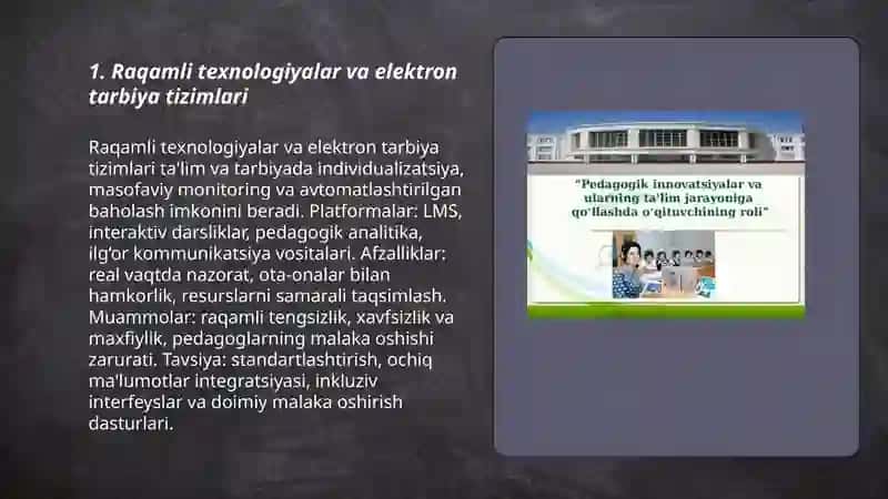 Tarbiya tizimida innovatsiyalar 3