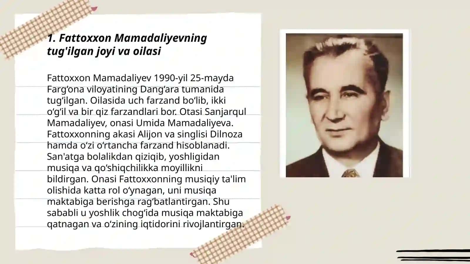 Fattoxxon mamadaliyev Hayoti Va Ijodi 3