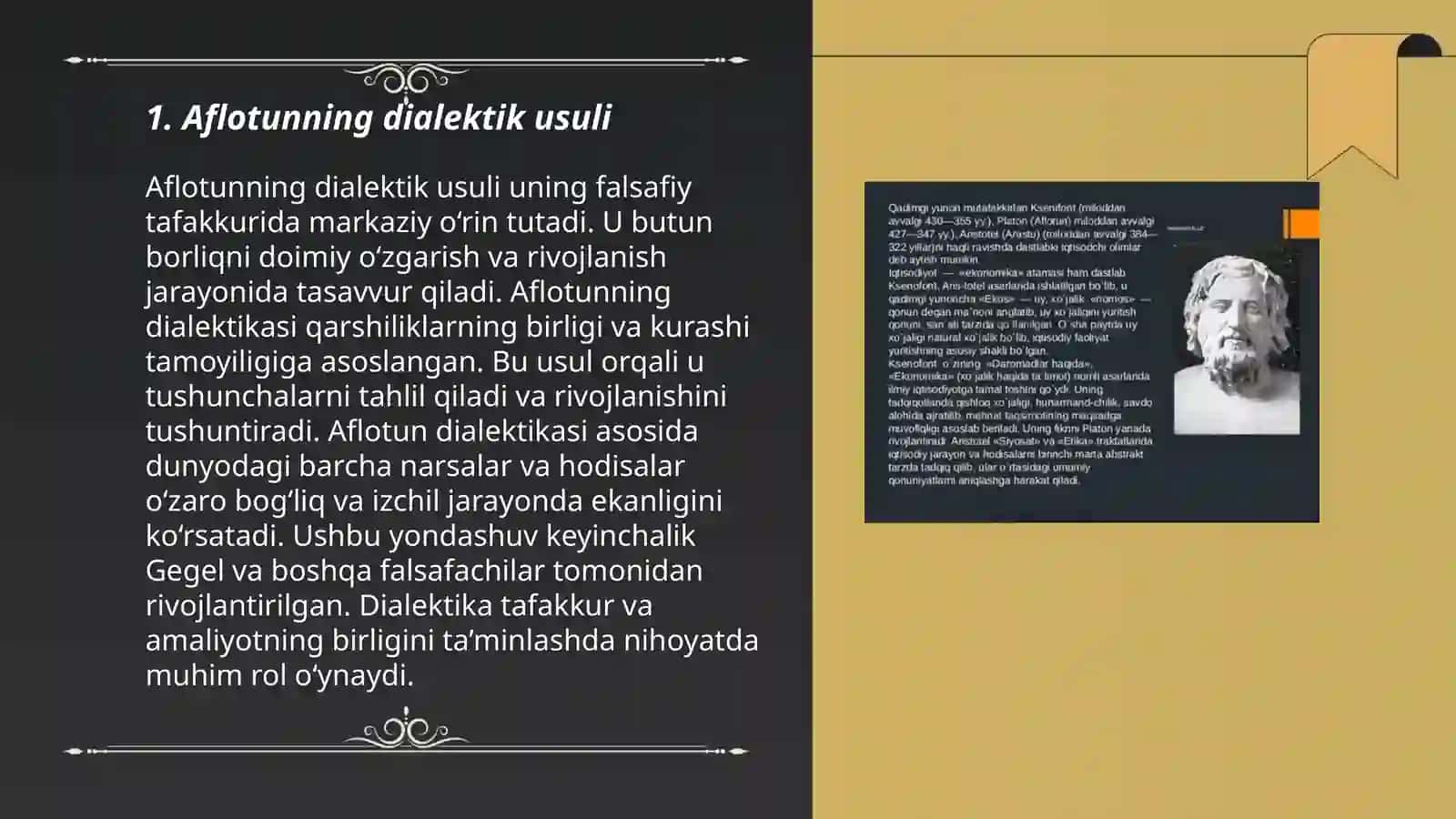 Aflotun va Aristotel dialektikasi tahlili 3