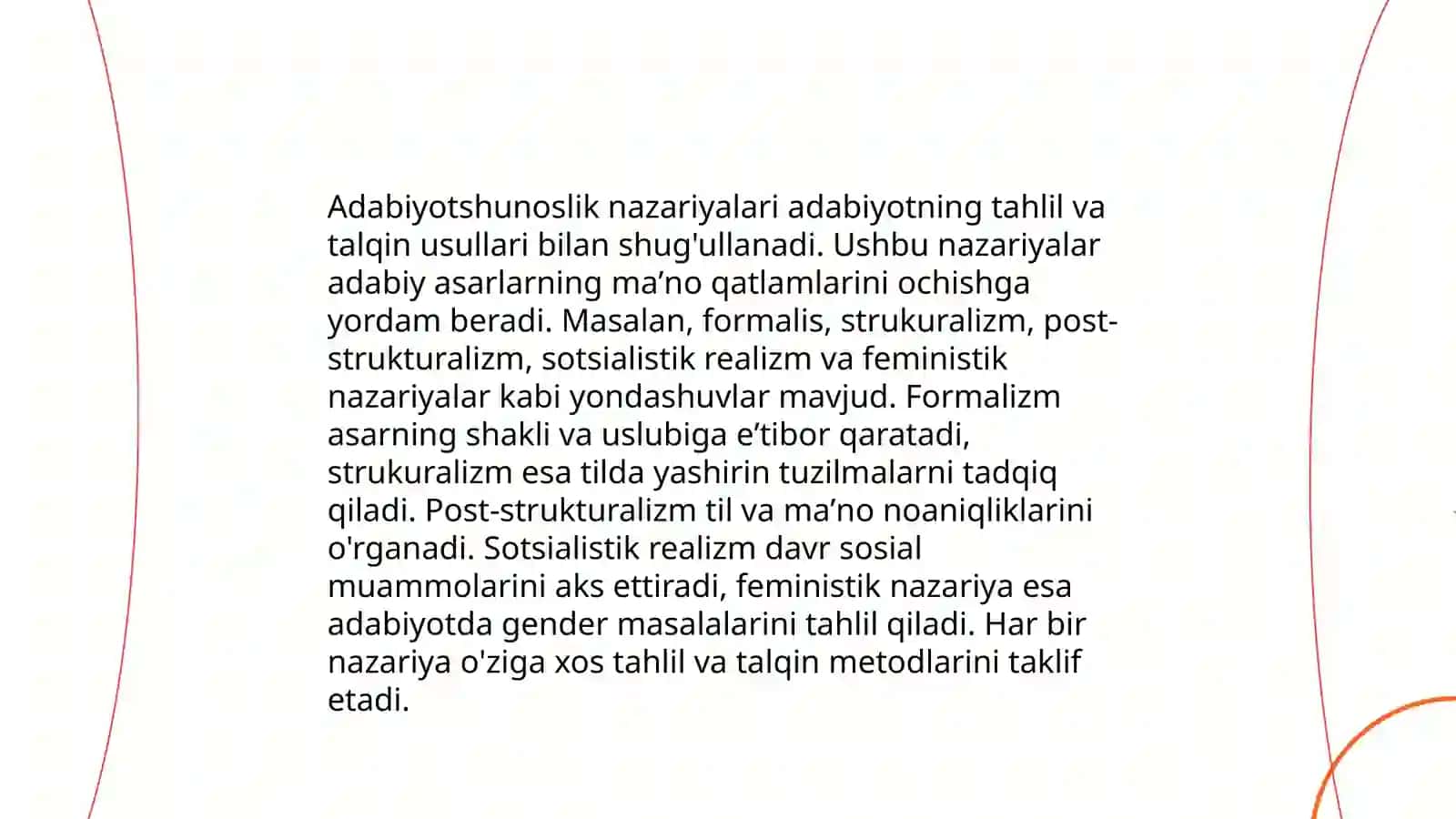 Adabiyotshunoslik nazariyalari 3