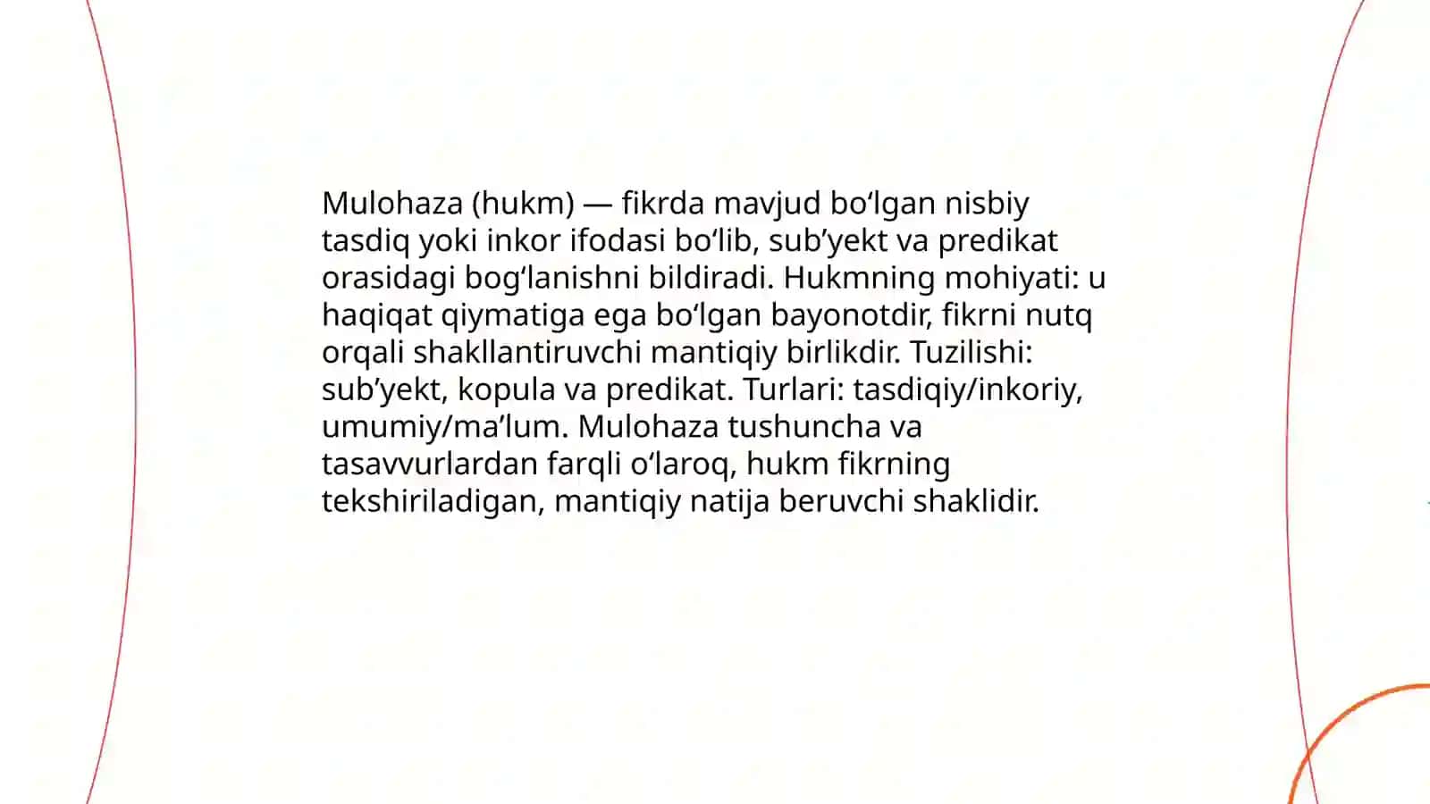 Mulohaza (hukm) 3