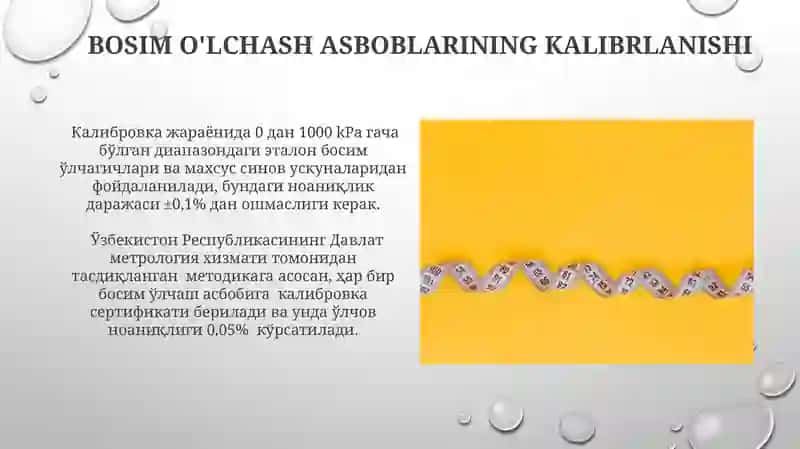 Bosim oʻlchash vositalari 3