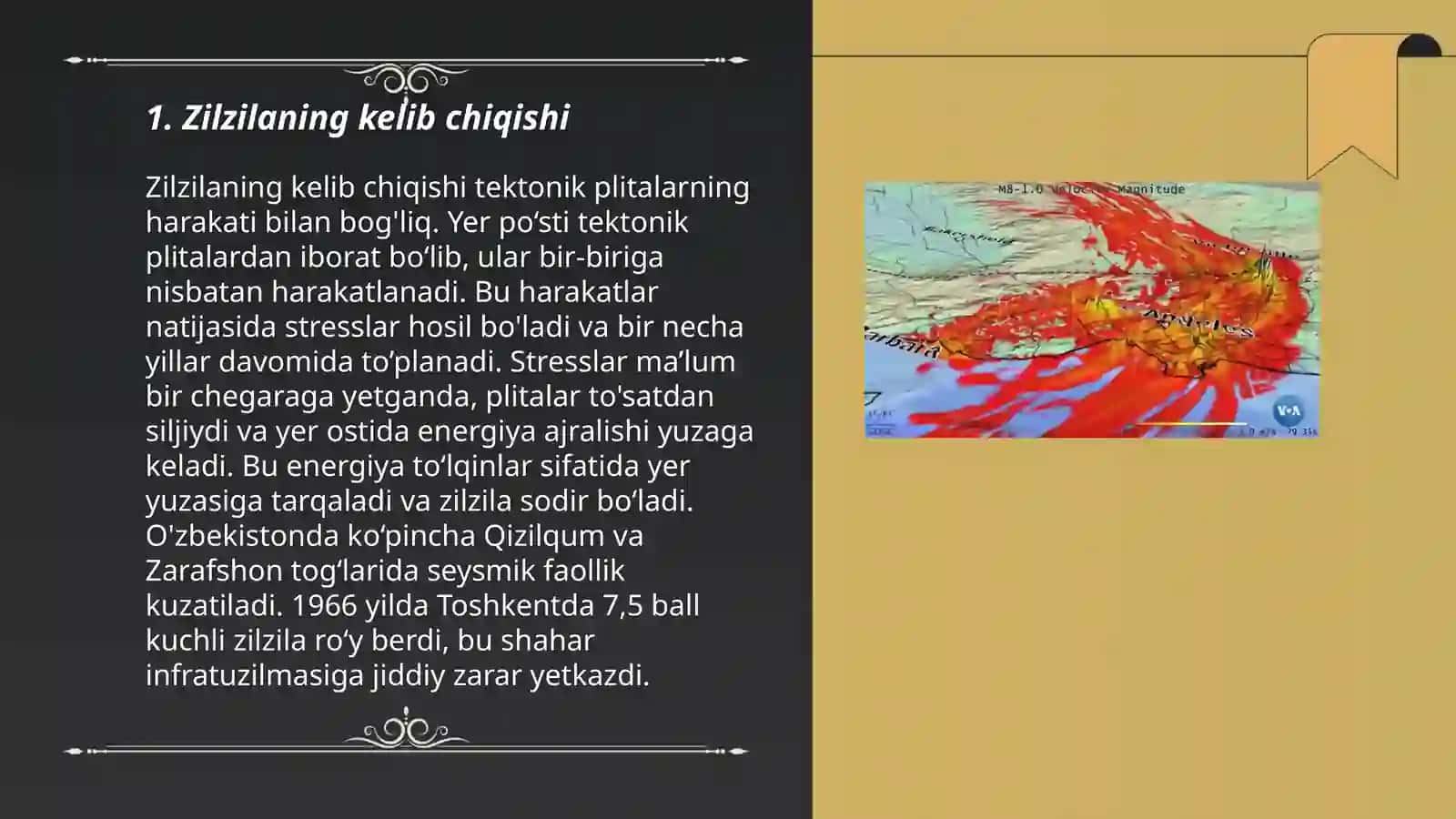 Zilzila haqida taqdimot 3