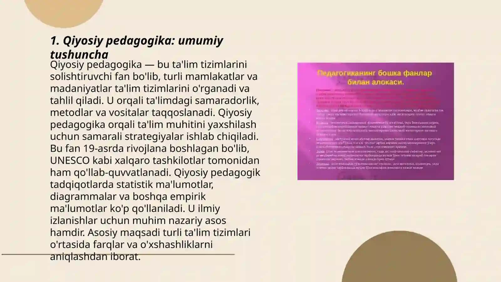 Qiyosiy pedagogika fanining taqdimot metodlari 3