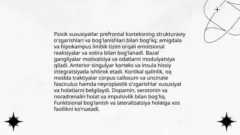 Psixik xususiyat va holatlarning nevripsixologik asoslar 3