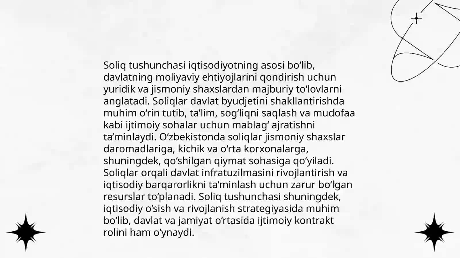 Soliq tamoillari va elementlari 3
