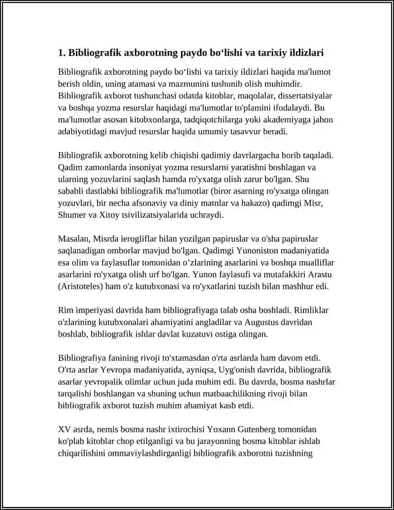 Bibliografik Axborotning Paydo Boʻlishi Va Rivojlanishning Asosiy Yoʻnalishlari 3
