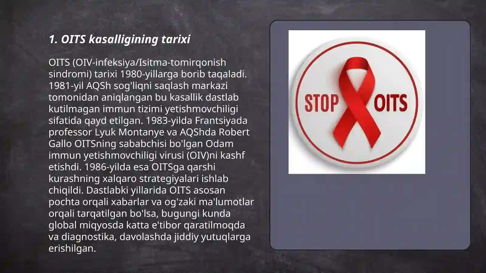 OITS kasalligi (OITS Disease) 3