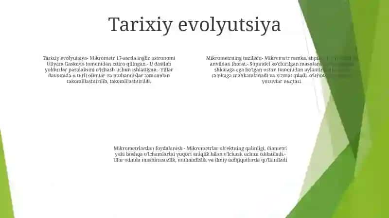 Mikrometr Tuzilishi Va Uni Ishlatish 3