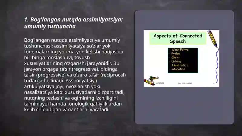 Aspects of connected speech Assimilation 3