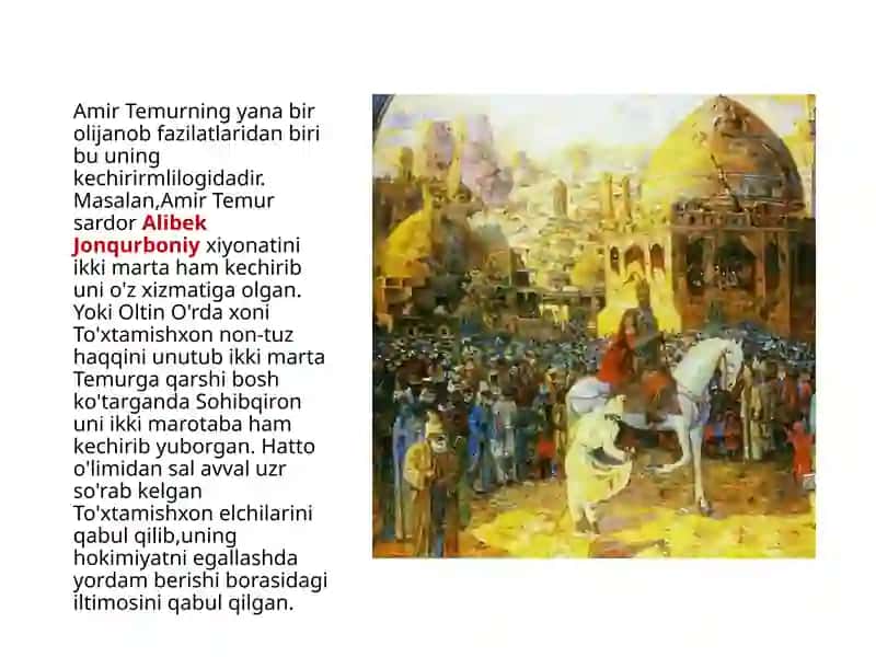 Amir Temur-yuksak ma'naviyat sohibi 3