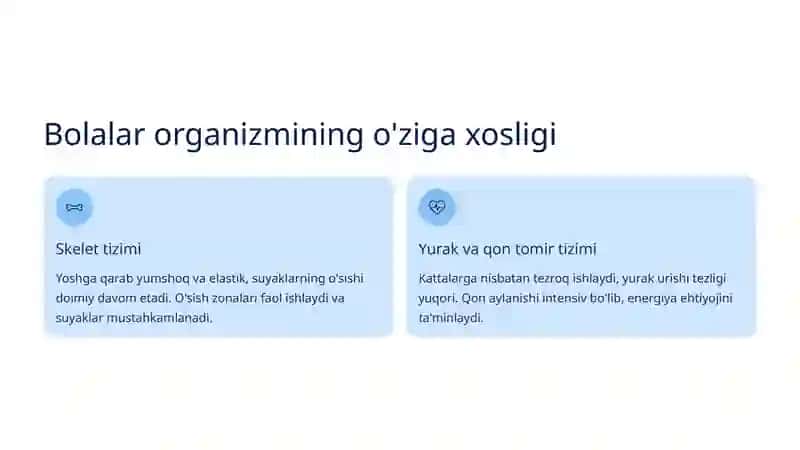 Bolalar Yoshiga Oid Anatomik va Fiziologik Xususiyatlar 3