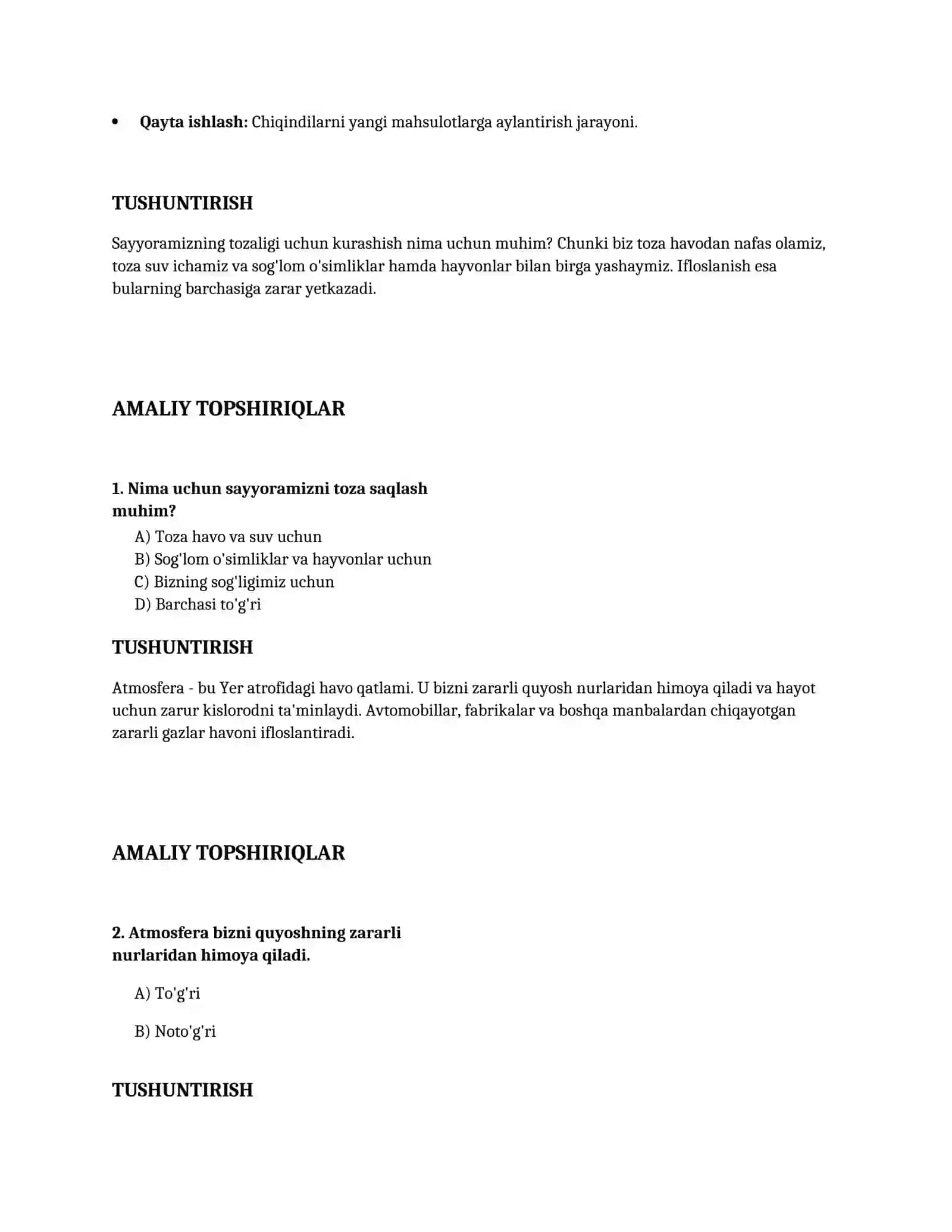 Lesson on Sayyoramizni asraylik! mavzusida boʻlsin 3