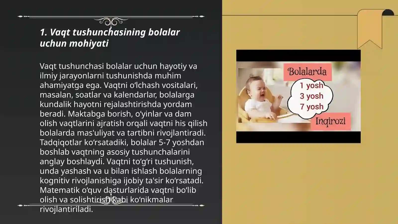 Bolalarda vaqtni chamlashga o'rgatish vazifalari 3