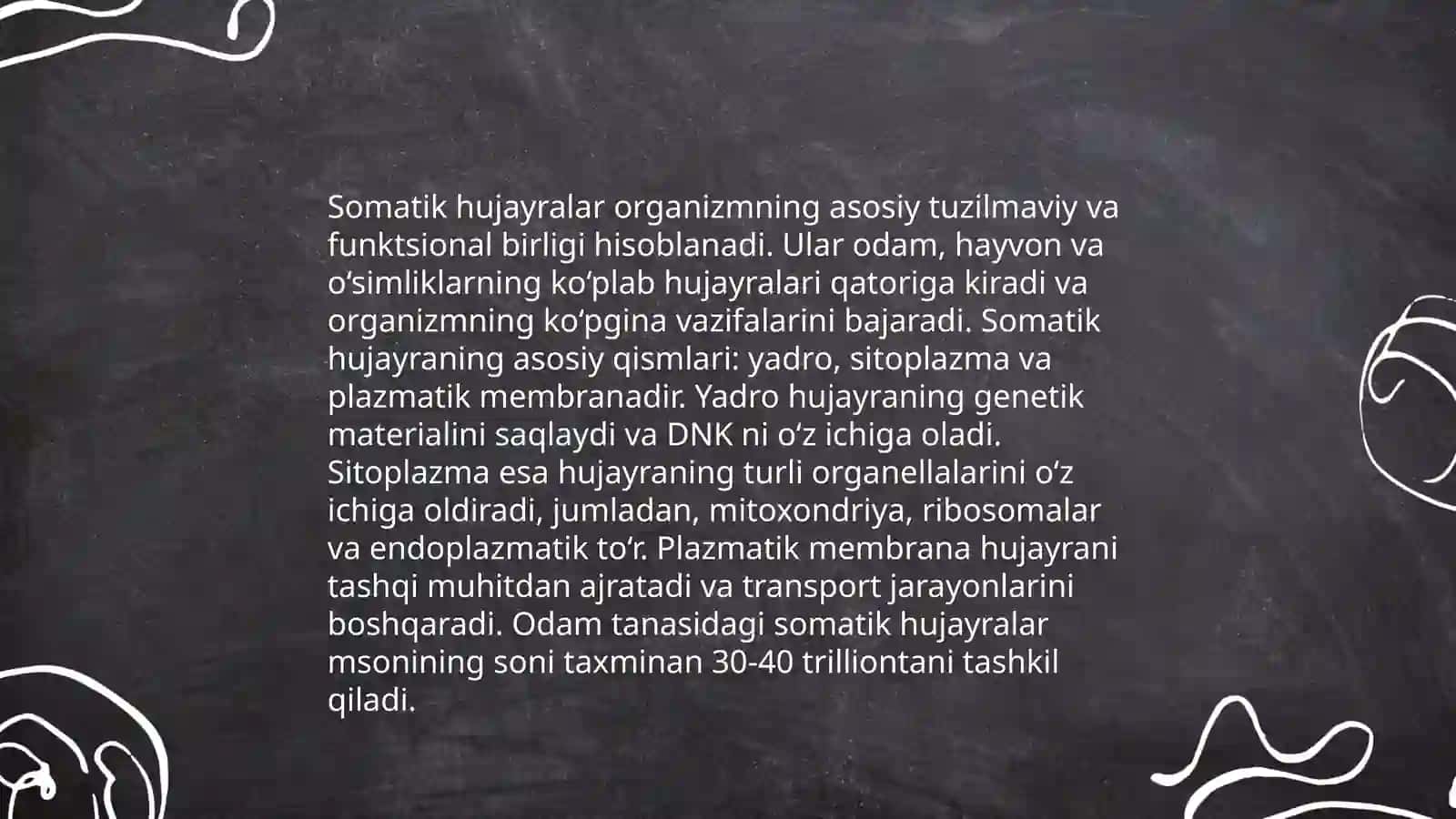Somatik hujayralarning koʻpayishi 3
