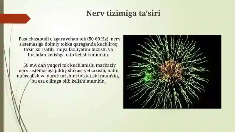 Elektr tokining organizmga taʼsiri 3