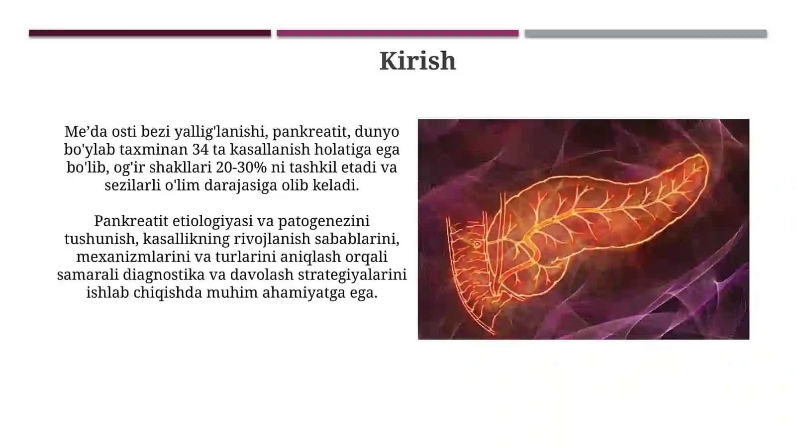 Pankreatit etiologiyasi, patogenezi, va tasnifi 3