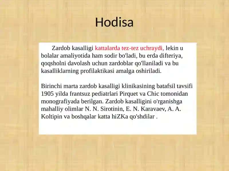 Zardob Kasalligi 3