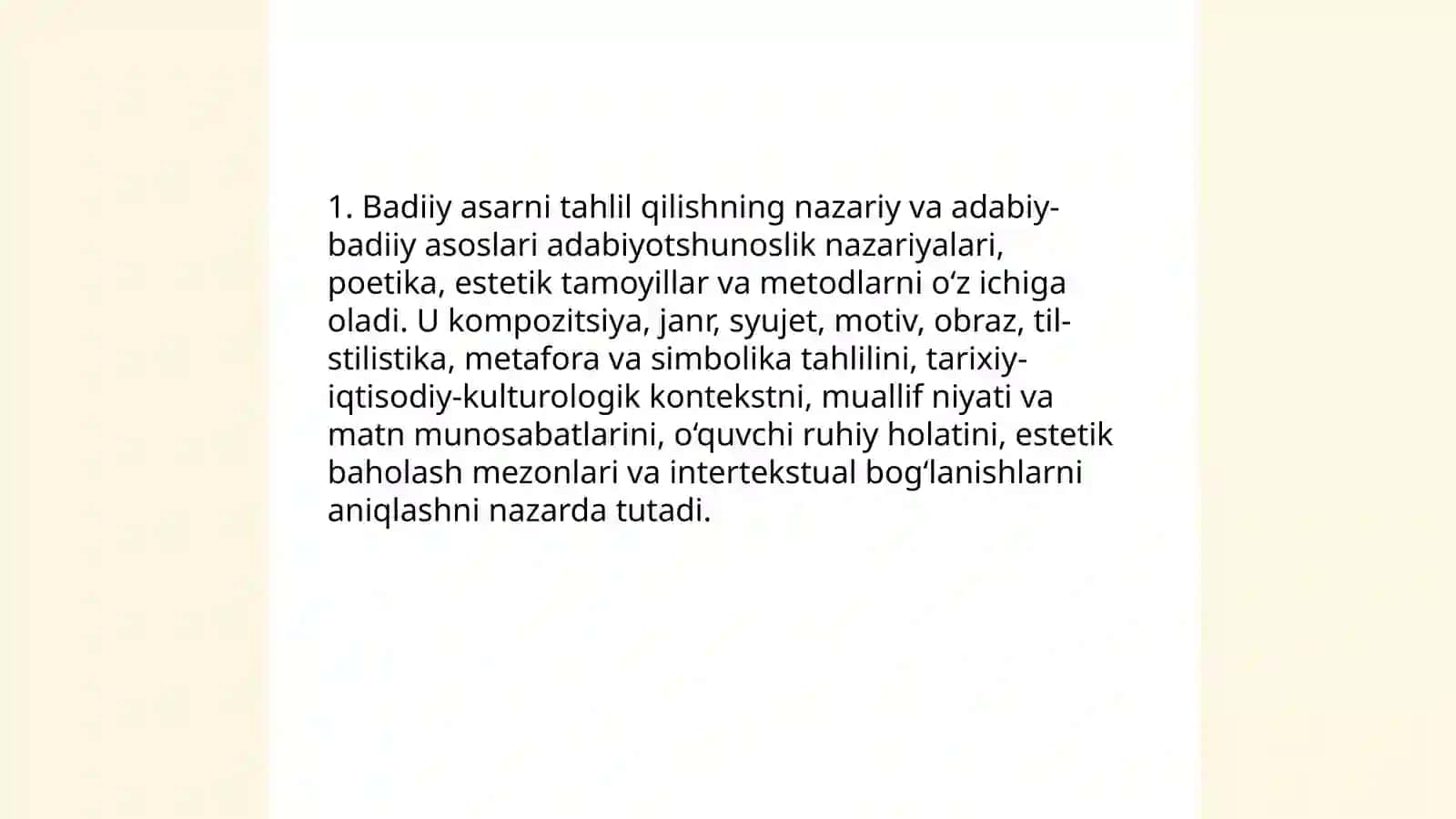 Badiiy asarni tahlil qilish 3