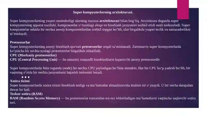 Superkompyuterlar 3