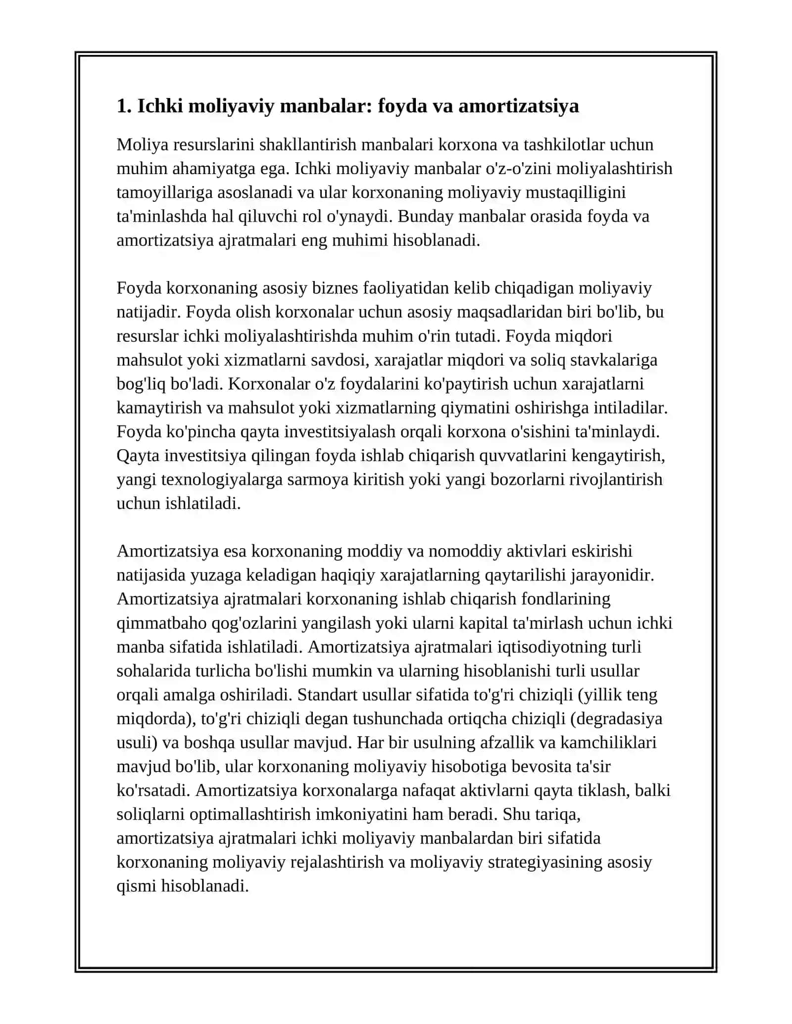 MOLIYAVIY RESURUSLARNI SHAKLLANTIRISH MANBALARI 3