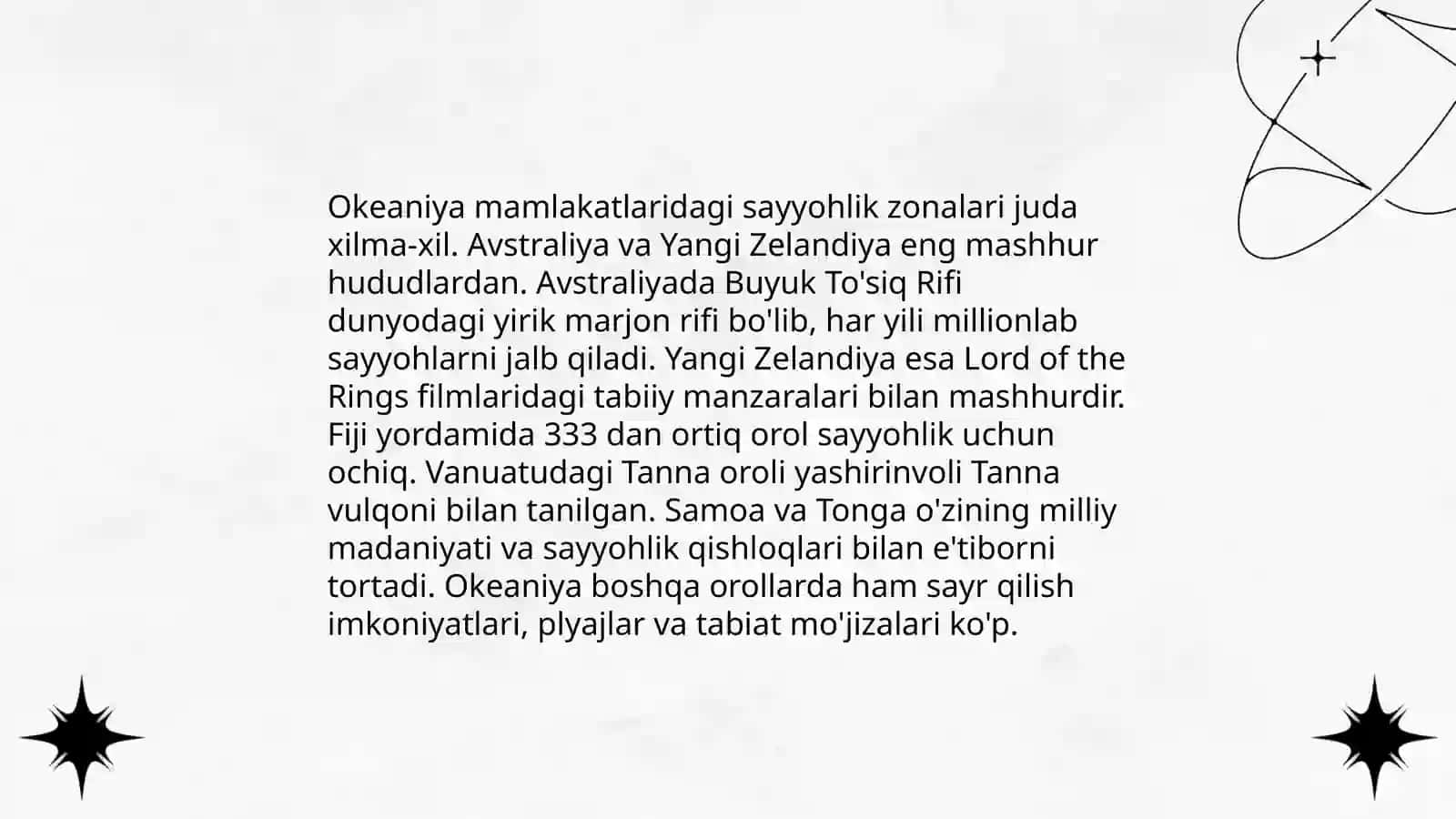 Okeaniya mamlakatlari turizimi 3