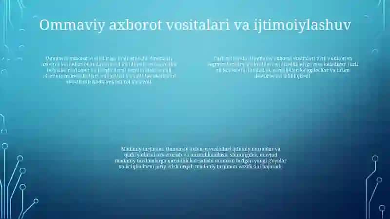Media Maydonda Axborot Tarqatish Madaniyati 3
