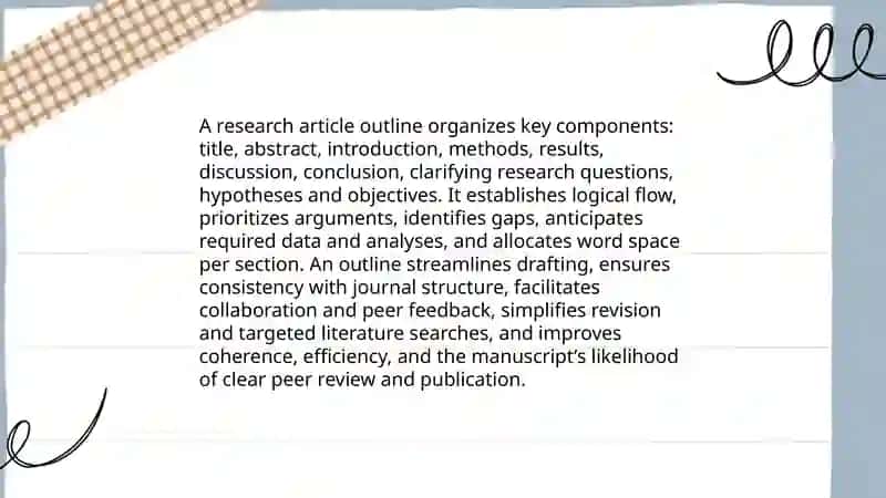 Writing a research article outline 3