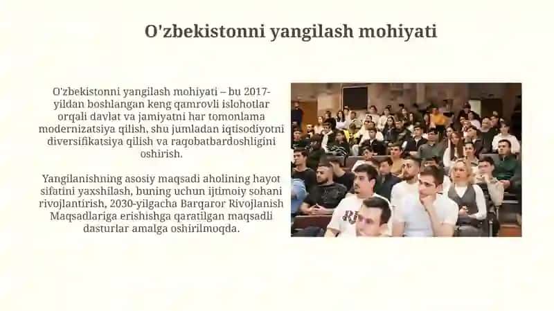 O'zbekistonning yangilanishi: Ma'naviy yuksalish sari 3