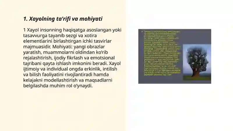 Xayol haqida tushuncha 3