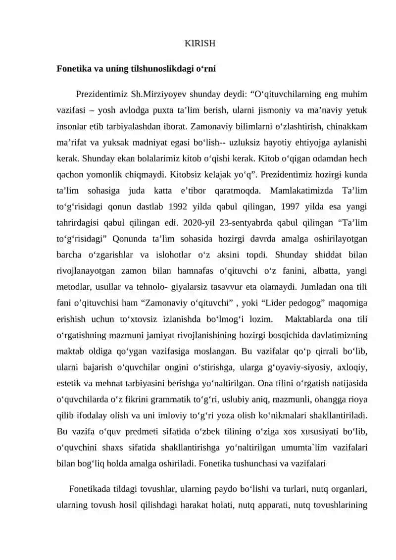 FONETIKA O'QITISH METODIKASI 3
