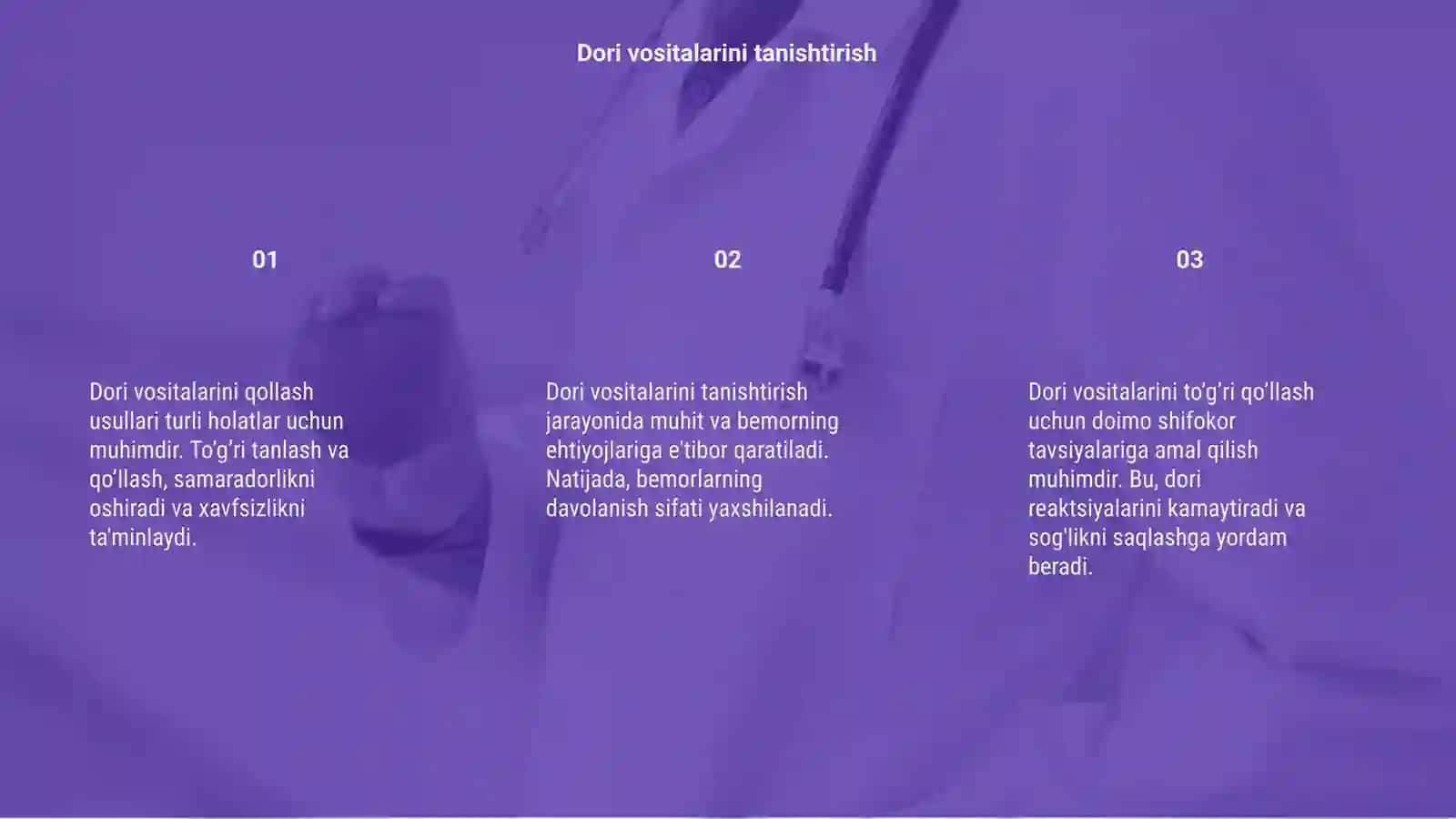 Dori vositalarini qollash usullari 3