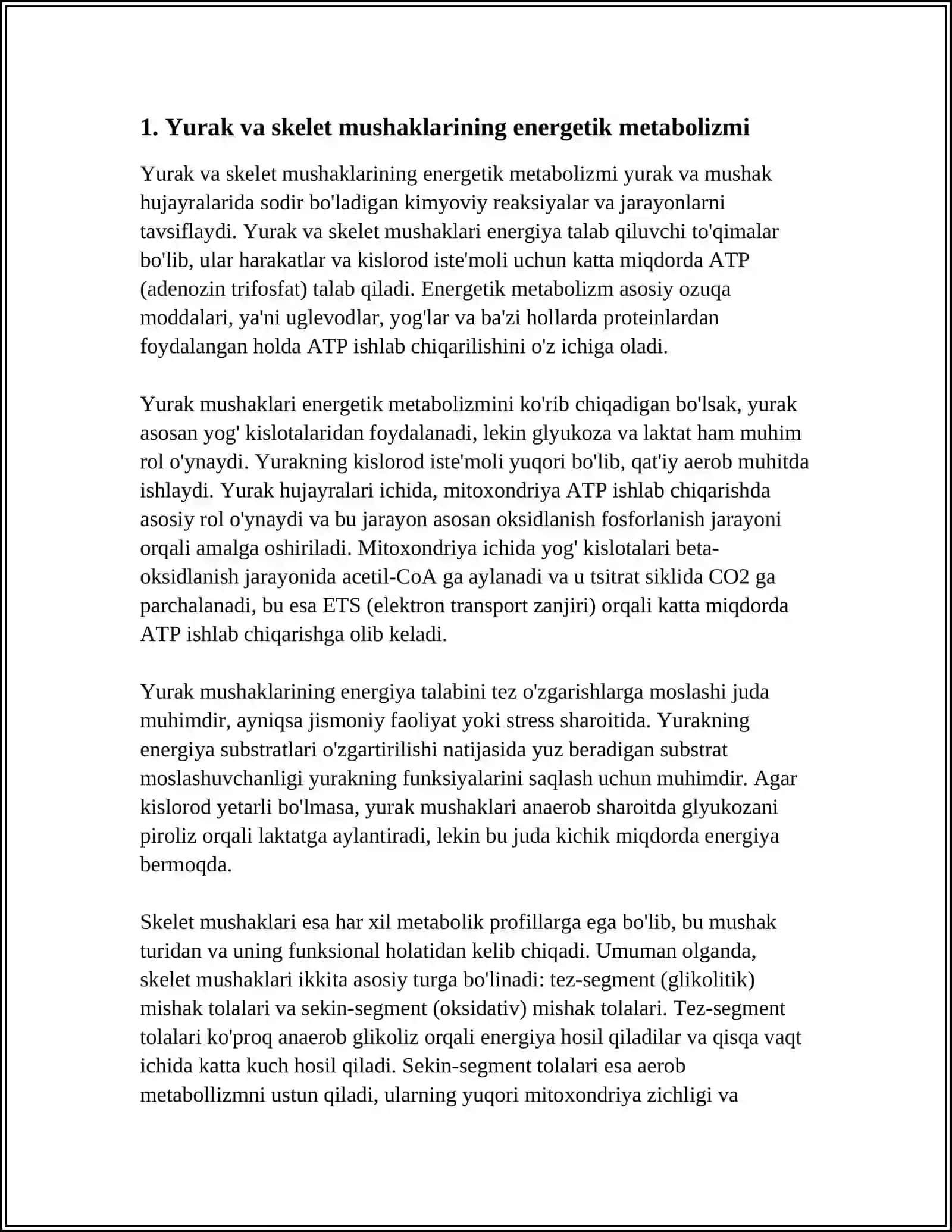YURAK VA MUSHAK BIOKIMYOSI 3