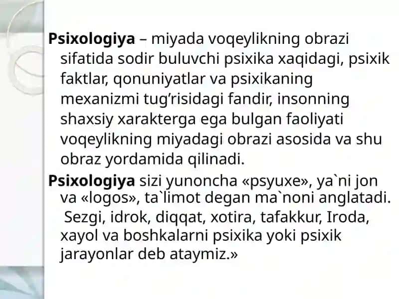Psixologiyafanining predmeti 3
