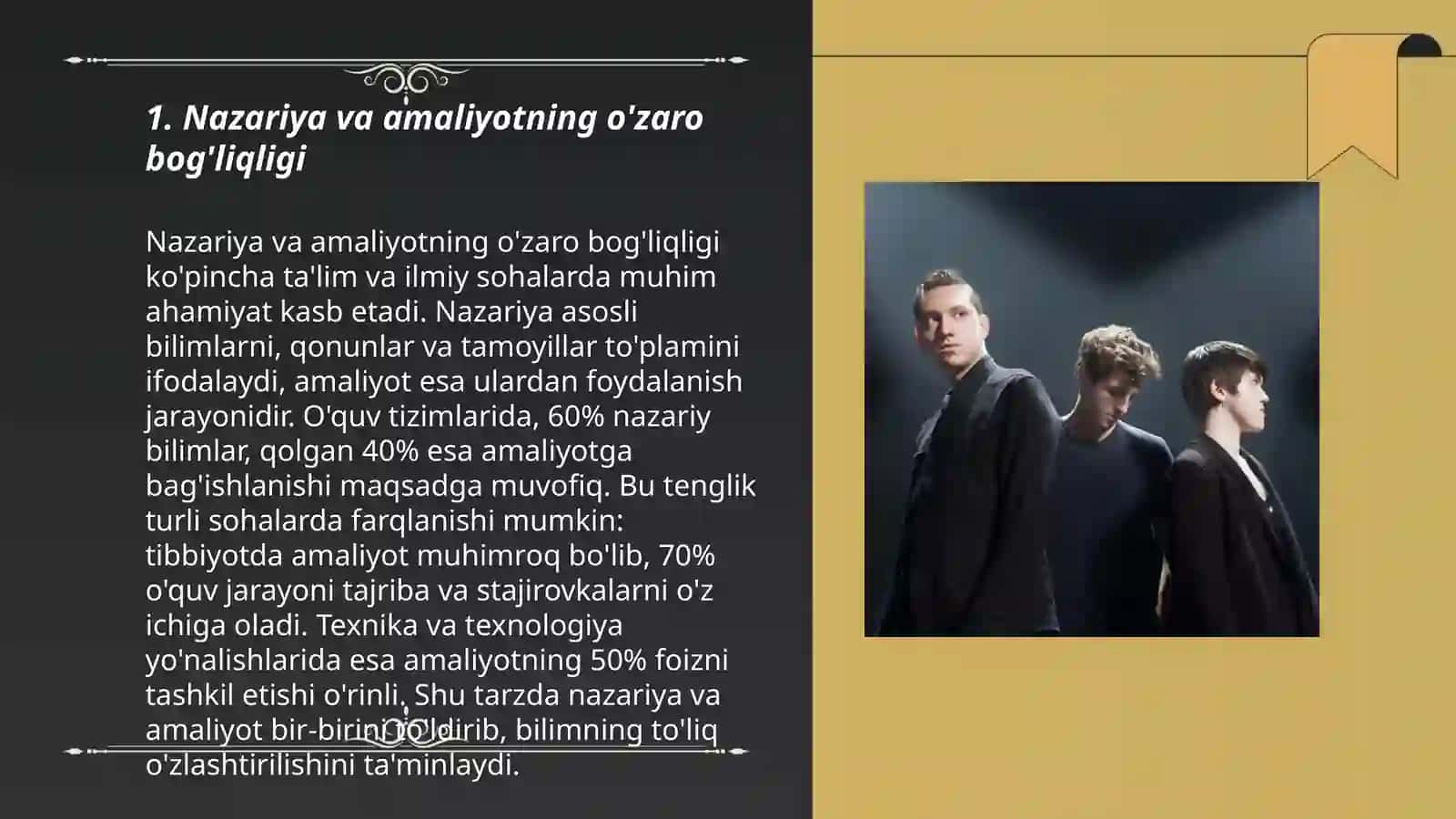 Nazariya va amaliyot birligi 3