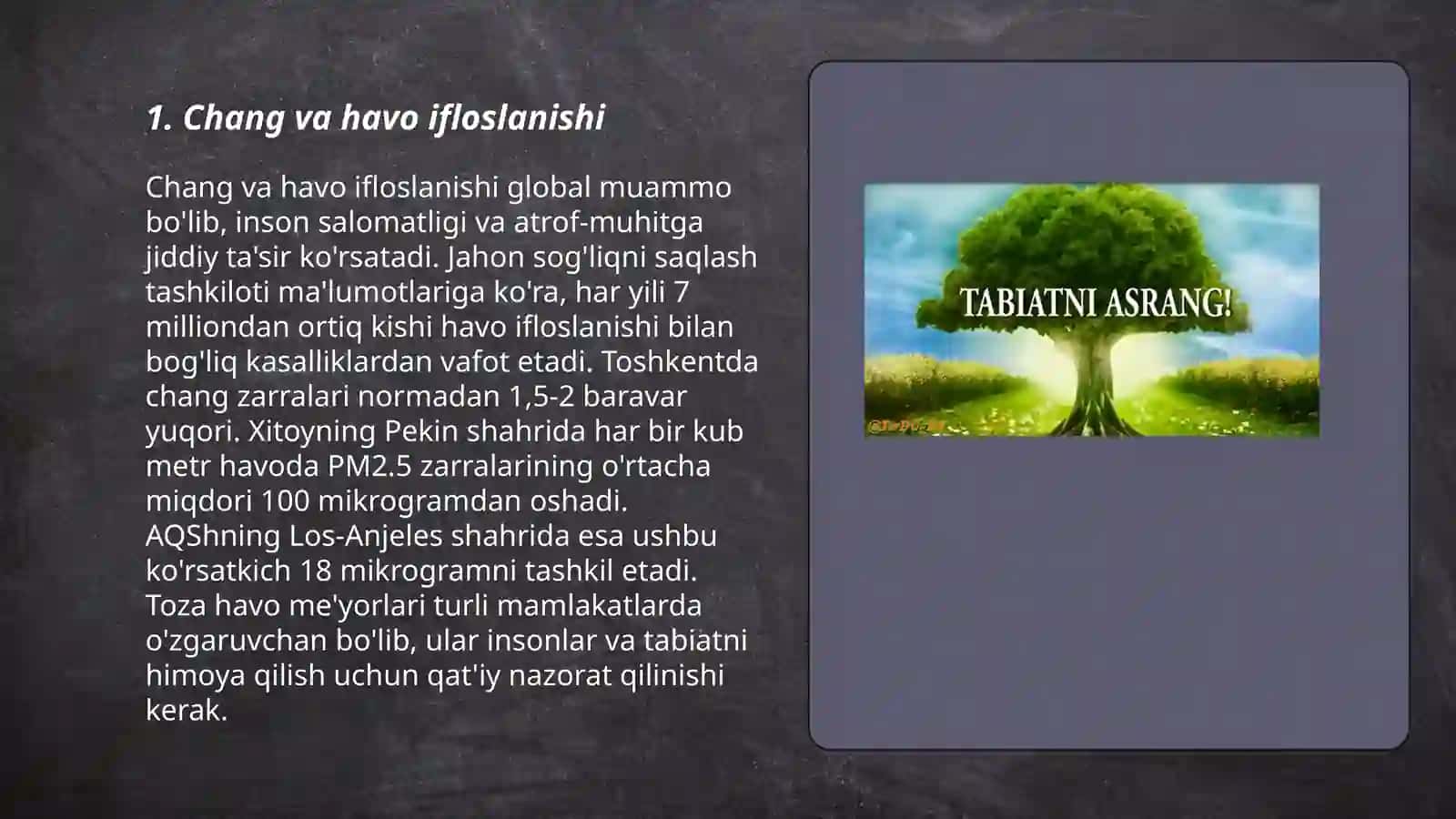 Chang va Havo Ifloslanishi 3