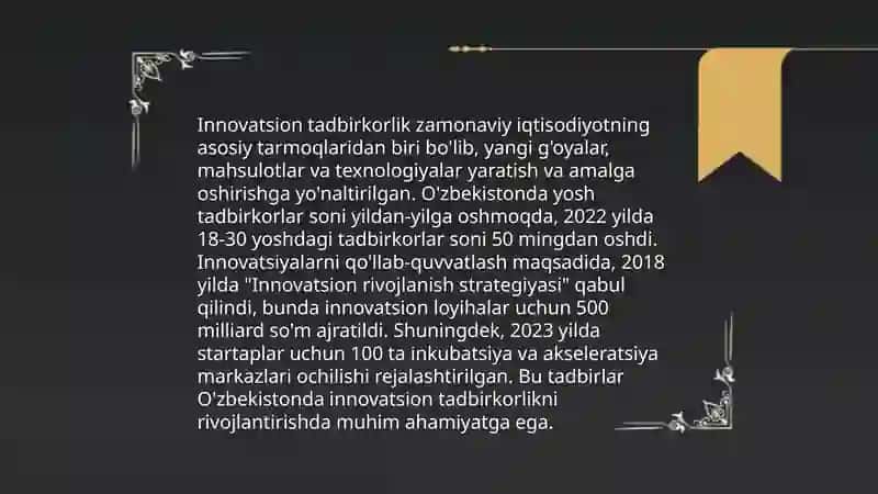 Innovatsion tadbirkorlik 3