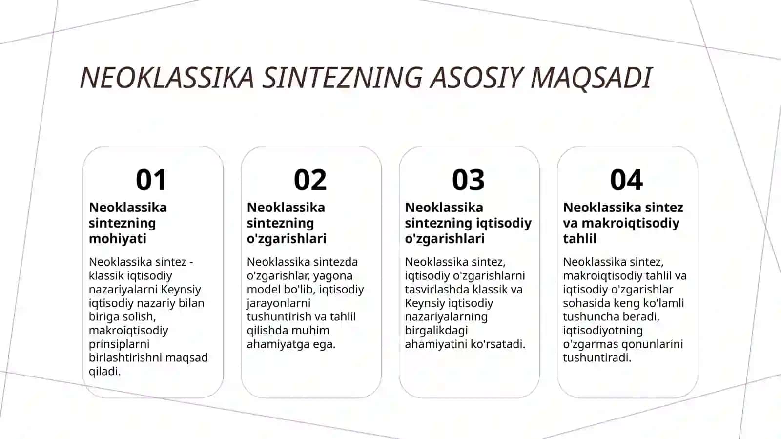 Neoklassik sintez 3