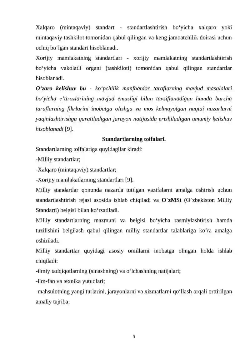 STANDARTLASHTIRISH ASOSLARI 3