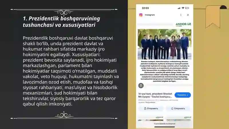 Prezidentlik boshqaruvi 3