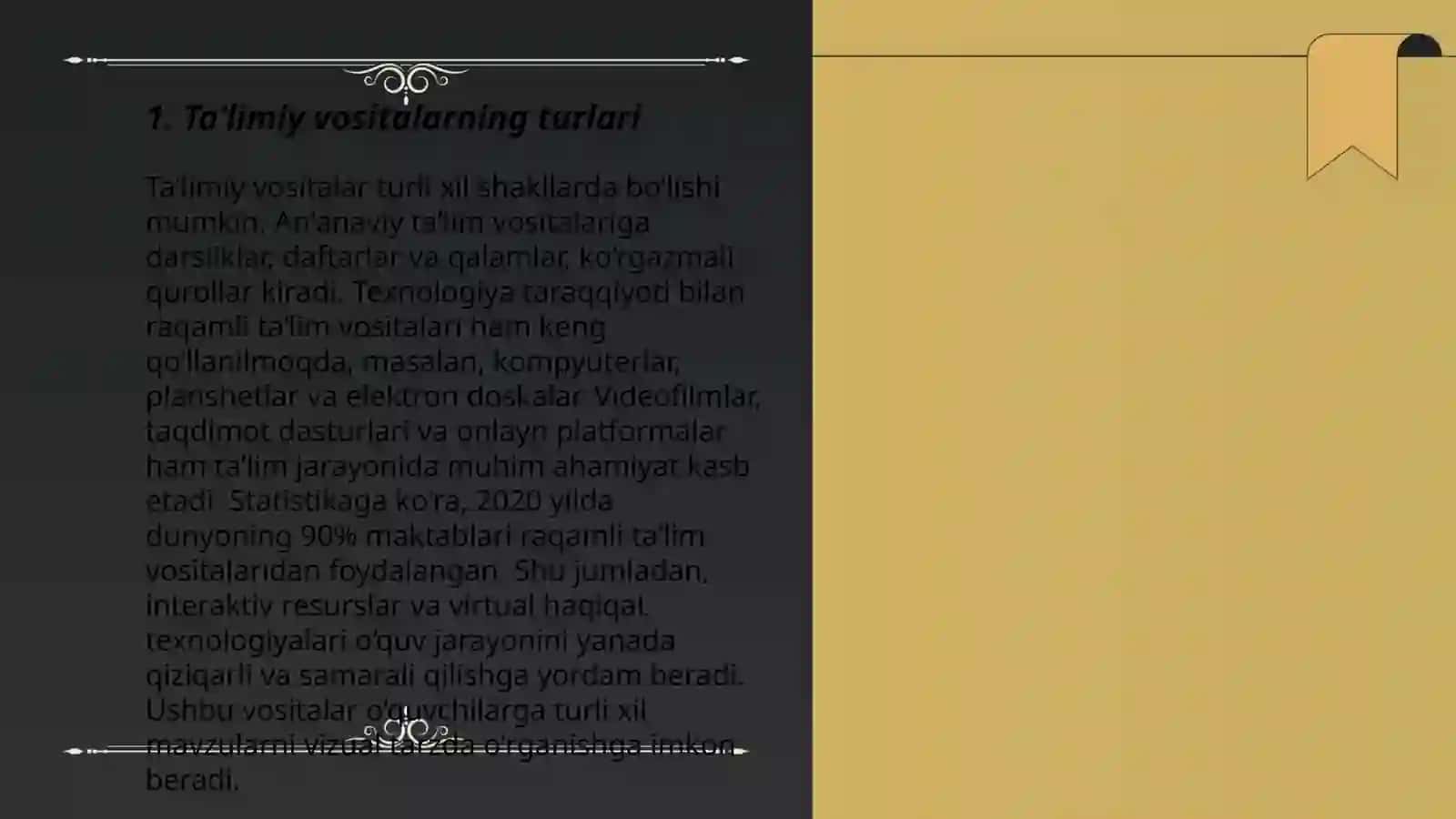 Ta'limiy Vositalar. O'quv Texnika Vositalari 3